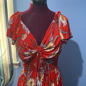 🔮 5 for $20 🔮 Red floral print dress